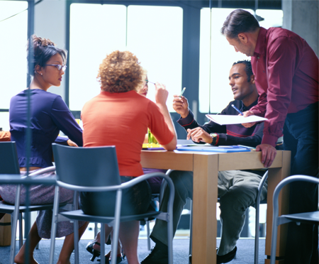 Pinnacle team collaborating